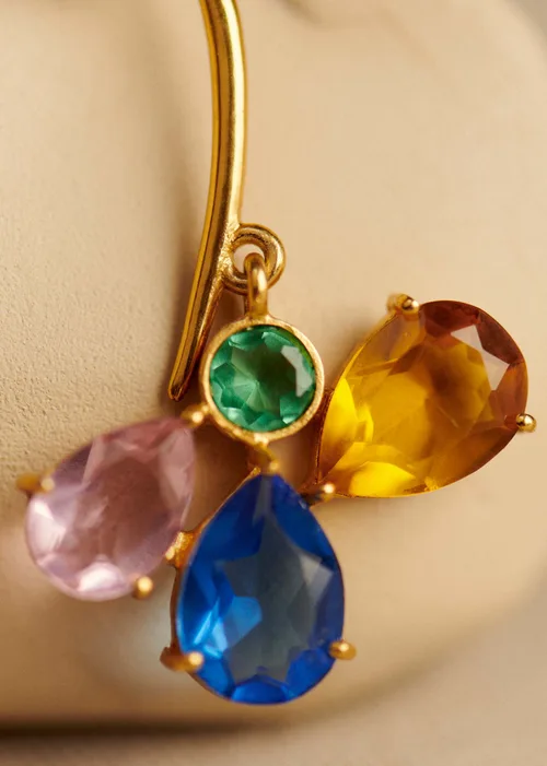 Boucles d'oreilles Gio - Vert d'Eau Multi — image 5