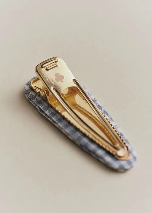 Lot de 2 barrettes - Vichy Marine — image 3