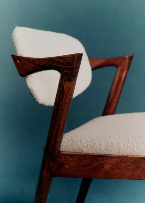Chaise scandinave vintage dans le goût de Kai Kristiansen - Teck — image 4