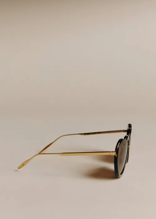 Lunettes de soleil Fiona - Ecailles et Doré — image 5