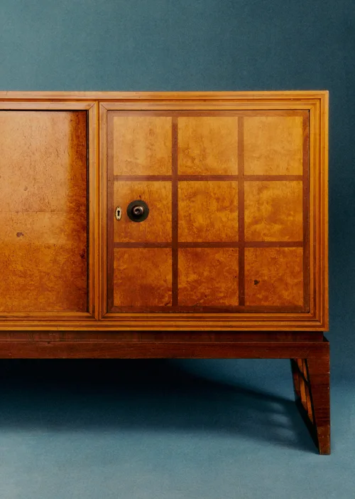 Enfilade vintage en loupe d'orme et palissandre - Loupe d'orme et palissandre — image 4