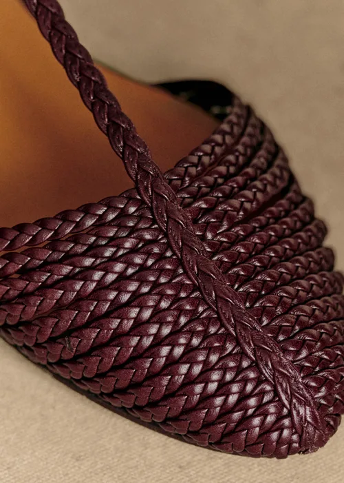 Sandales Low Aurore - Chocolat Lisse Tressé — image 3