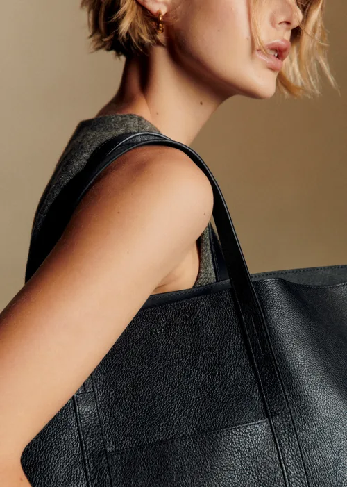 Cabas Maxi Gabin - Noir Grainé — image 3