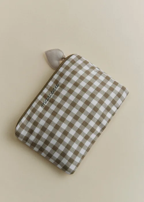 Pochette plate - Vichy Vert — image 3