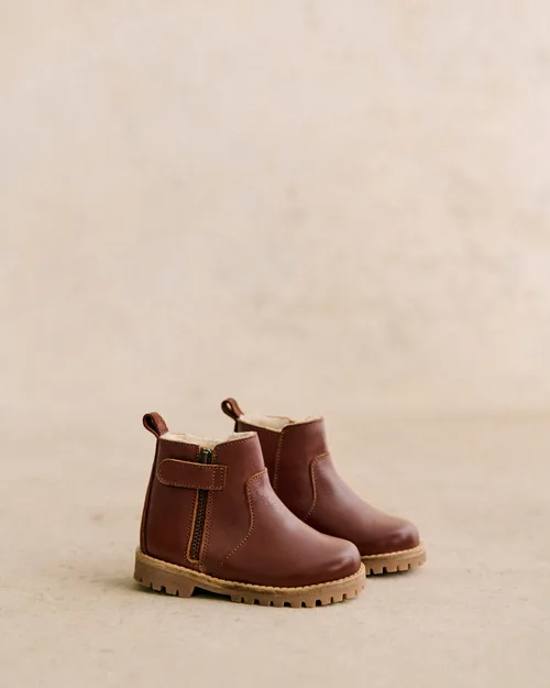 Bottines Elio - Camel Lisse Heritage