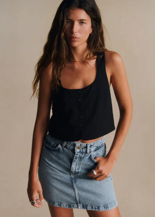Jupe Marja - Bleu Vintage — image 3