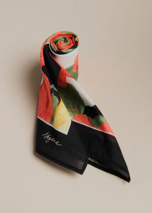 Foulard Gaston - Imprimé Azalia — image 3
