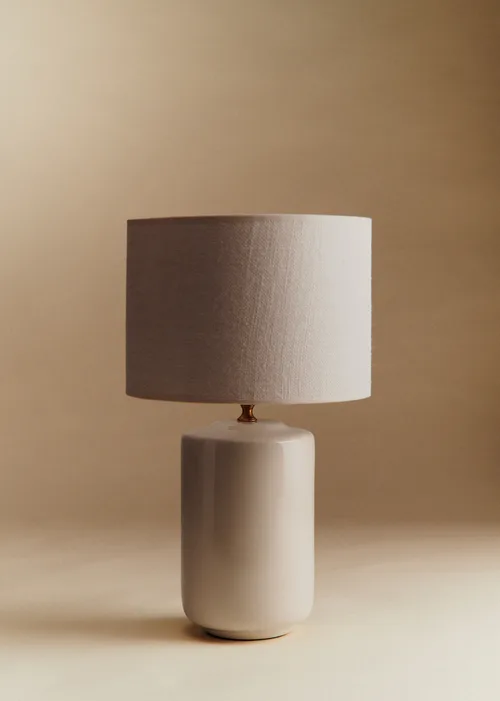 Lampe Mezzo - Crème - Abat-jour Dolce - Jute Écru