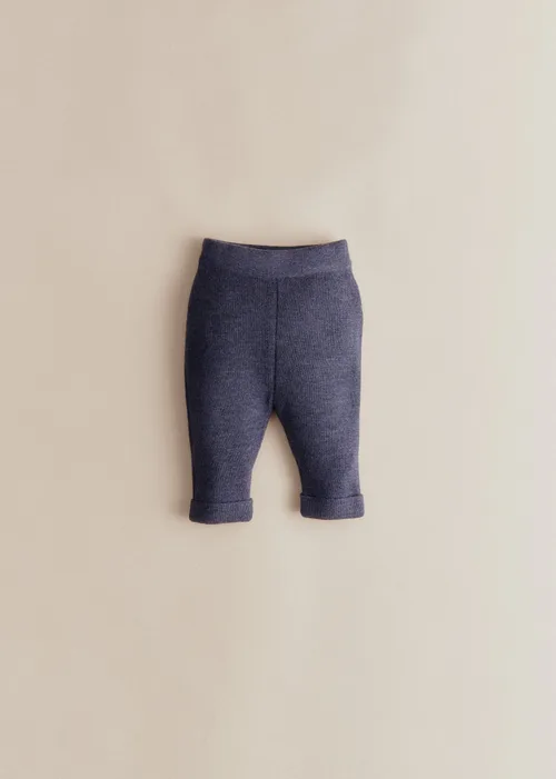 Pantalon Maille Boris - Bleu Chiné