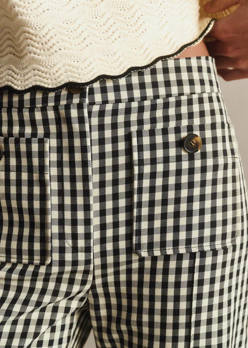 Pantalon Dan - Vichy Noir Blanc — image 2