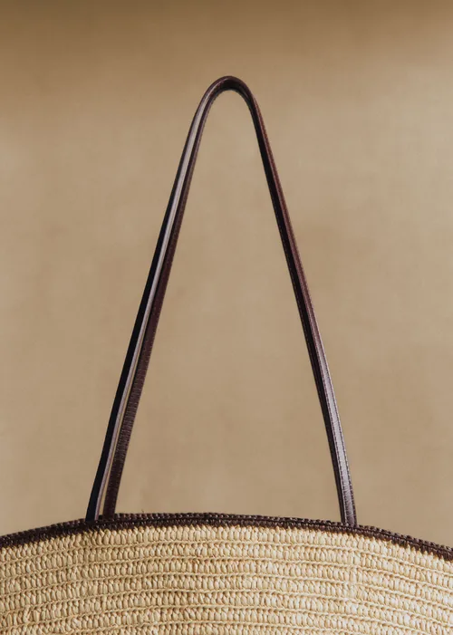 Panier Maia - Raphia Naturel Choco — image 5