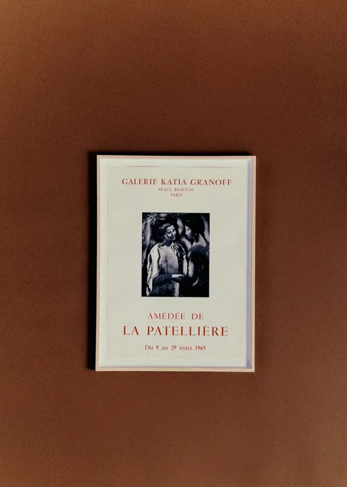 Affiche Galerie Katia Granoff, Amédée de La Patellière, 1965 - 46,5 x 63 cm