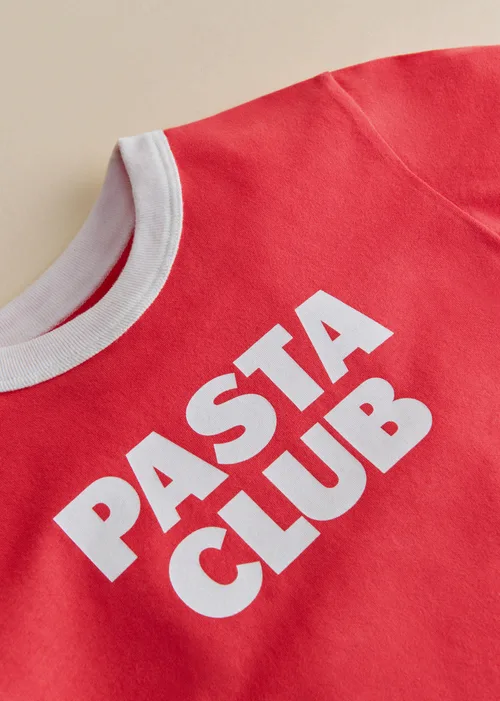 T-Shirt Pasta Club - Rouge / Ecru — image 3