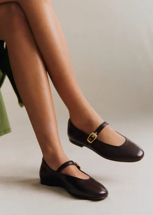 Ballerines Low Valentin - Chocolat Lisse — image 5