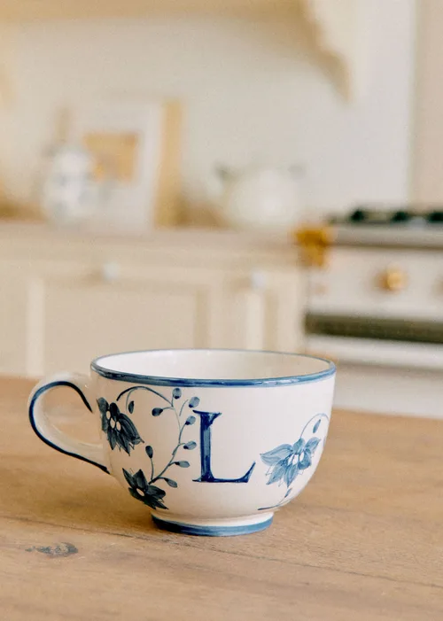Tasse Poème - Bleu orage - Lettre L — image 3