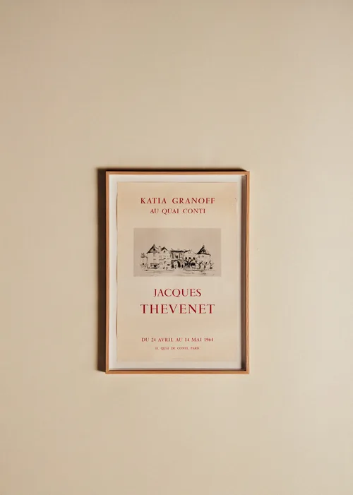 Affiche Katia Granoff au Quai de Conti, 1964 - 41,5 x 58,5 cm