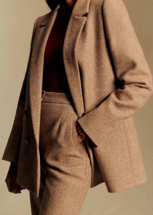 Veste Chelsea - Chevrons Camel Ecru — image 3