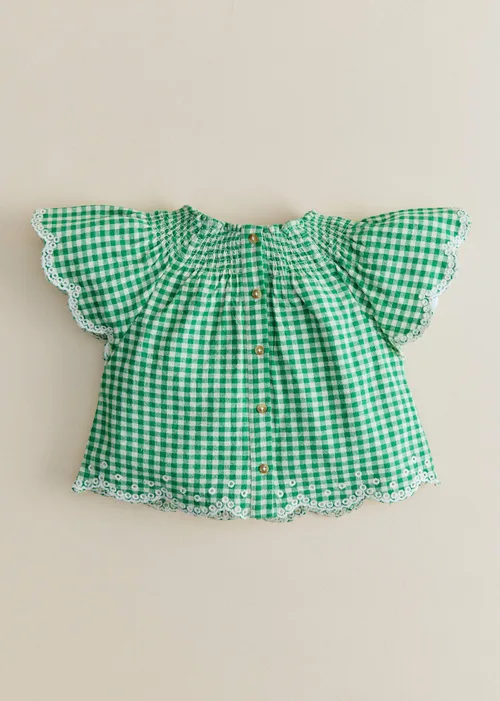 Blouse Nolane - Vichy Vert — image 4