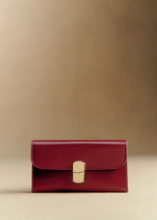 Portefeuille Grand Milo - Rouge Carmin Glacé