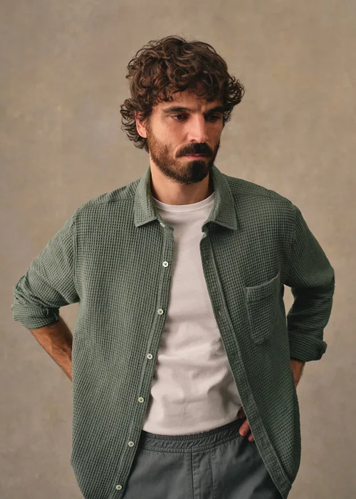 Chemise Lars Gaufrée - Vert Sauge — image 5