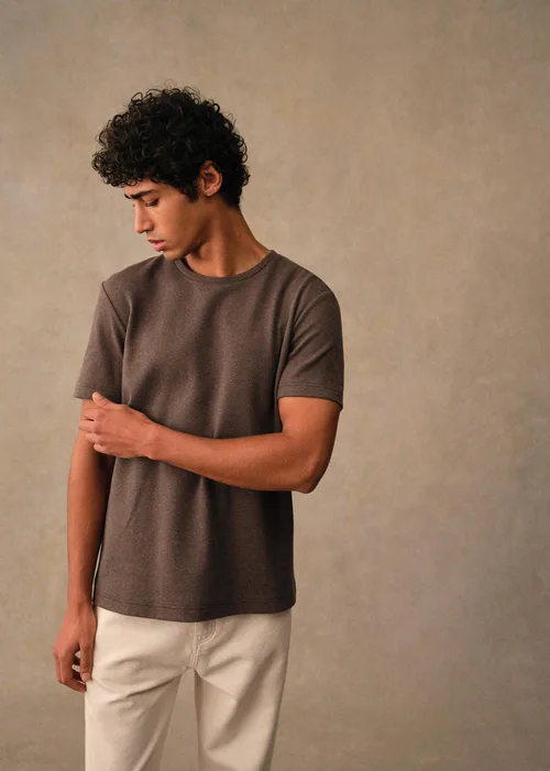 T-Shirt Gideon - Marron Chiné — image 4