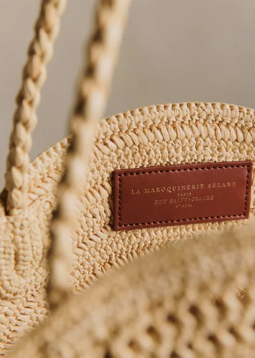 Panier June - Raphia Broderie Mimosa — image 5