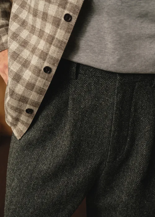 Pantalon Dusk Élastiqué - Chevrons Gris — image 5