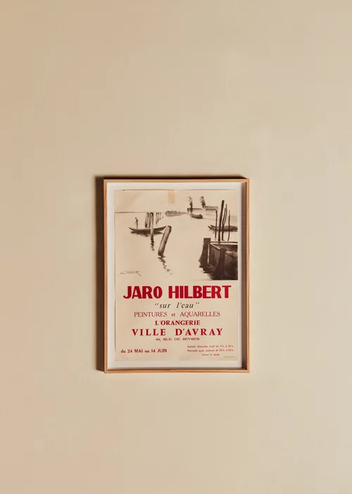 Affiche Jaro-Hilbert, Sur l'eau - 42,5 x 56,5 cm