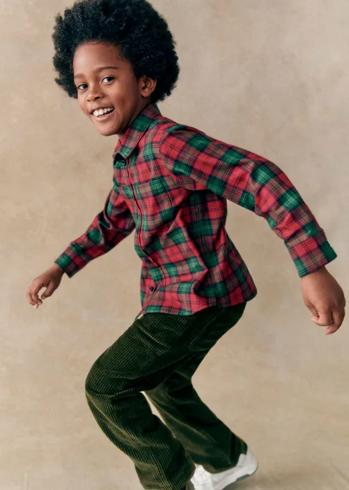 Chemise Joey - Carreaux rouge et vert — image 3