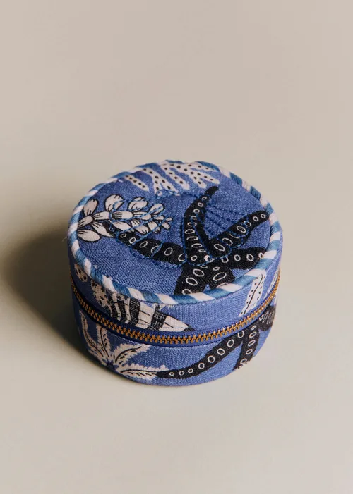 Ecrin à bijoux - Sézane x Inoui Editions - Imprimé Coquillages Bleu — image 3