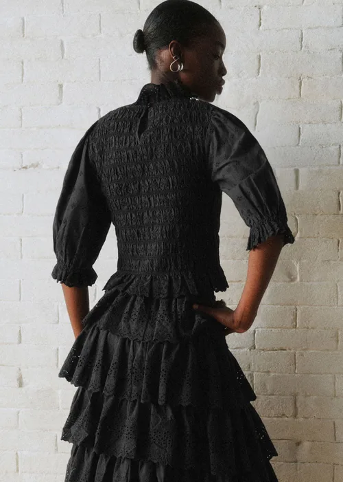 Blouse Neal - Sézane x SEA NY - Broderie Unie Noire — image 4