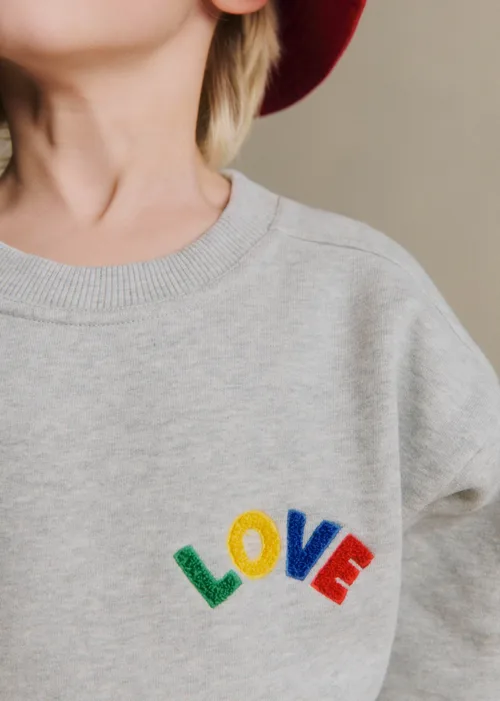 Sweat-Shirt Love - Gris Chiné / Multico — image 2