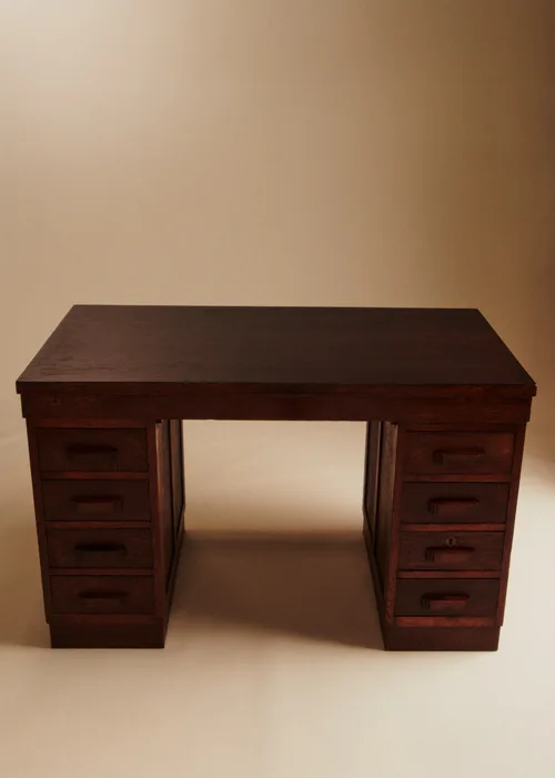 Bureau en chêne vintage - Chêne teinté — image 8
