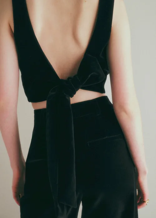 Top Claire - Velours Noir — image 3