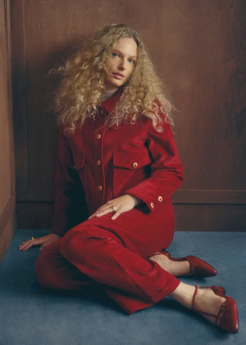 Veste TERRY - Sézane x Antoinette Poisson - Velours Rouge — image 4