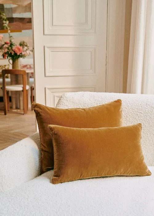 Coussin Velours Édition - Grand modèle - Caramel — image 4
