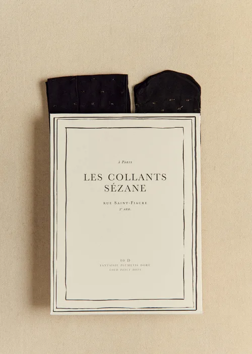 Collants - Plumetis Doré / 40D — image 4
