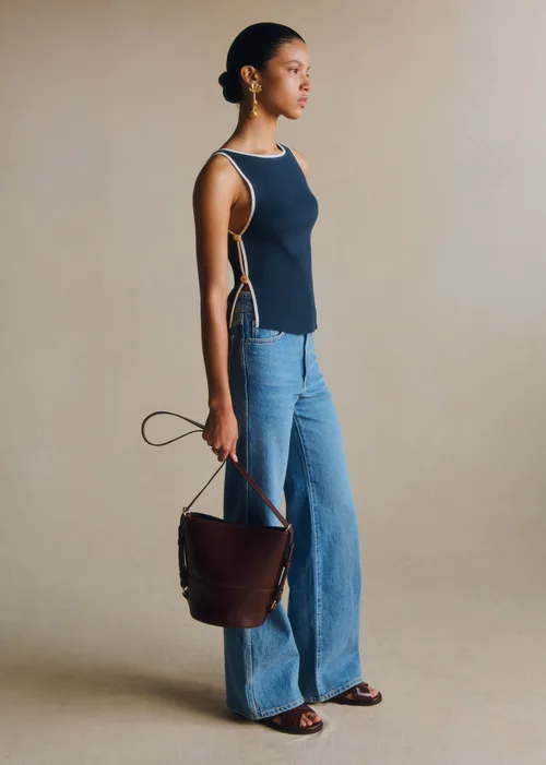 Top Amalia - Marine Contrasté Écru — image 3