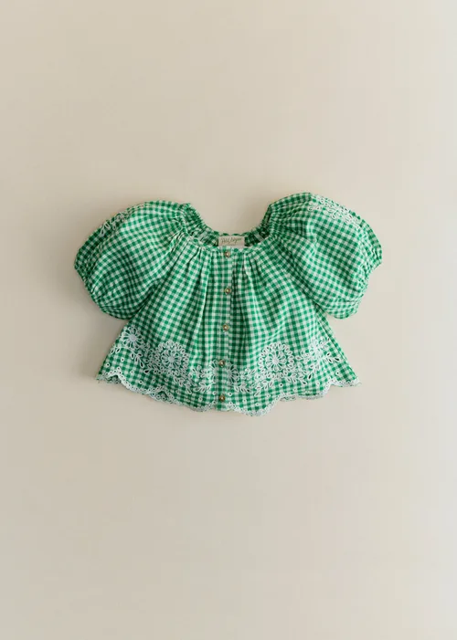 Blouse Amanie - Vichy Vert