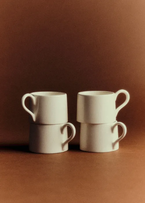 Coffret de 4 tasses expresso - Ecru — image 3