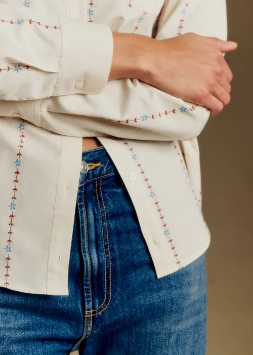 Chemise Tomboy - Fleurs Terre — image 3