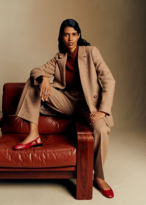 Veste Chelsea - Chevrons Camel Ecru — image 5