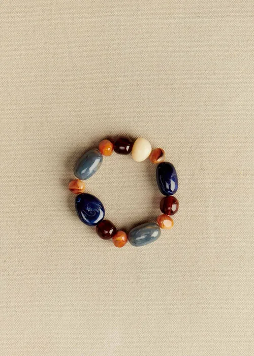 Bracelet Morgane - Bleu Océan Multi — image 3