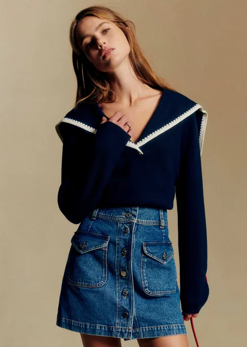 Pull Naya - Marine Détails Ecru — image 3