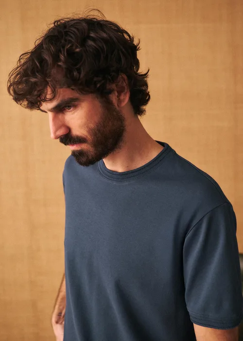 T-Shirt Aslan - Bleu Foncé — image 4