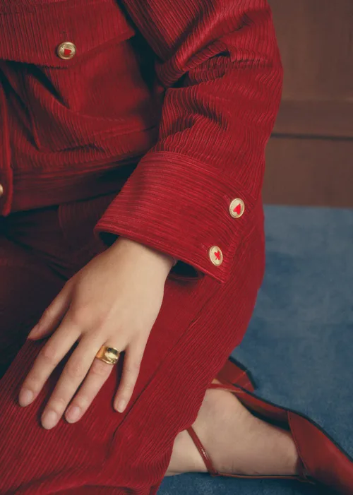 Veste TERRY - Sézane x Antoinette Poisson - Velours Rouge — image 3