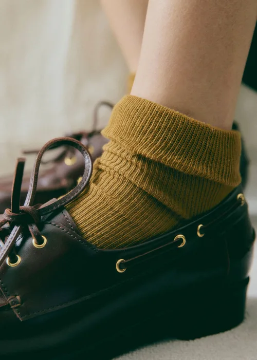 Chaussettes Léane - Olive — image 3