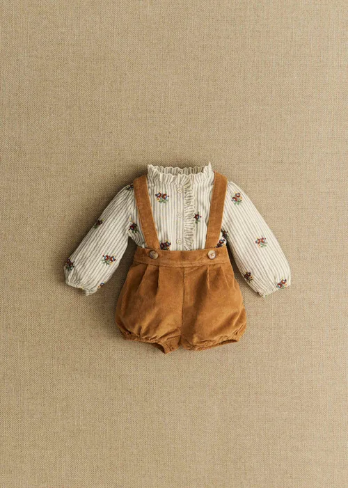 Chemise Chlo - Petit Sézane x Antoinette Poisson - Rayures Broderies Boutonnières — image 4