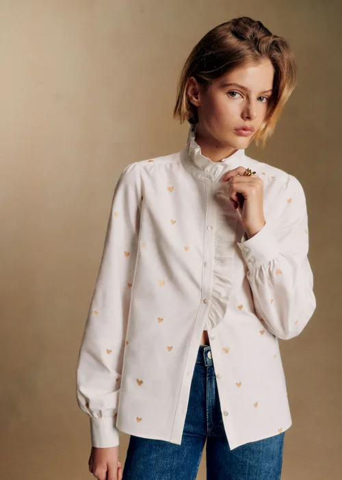 Broderie Coeur Dore