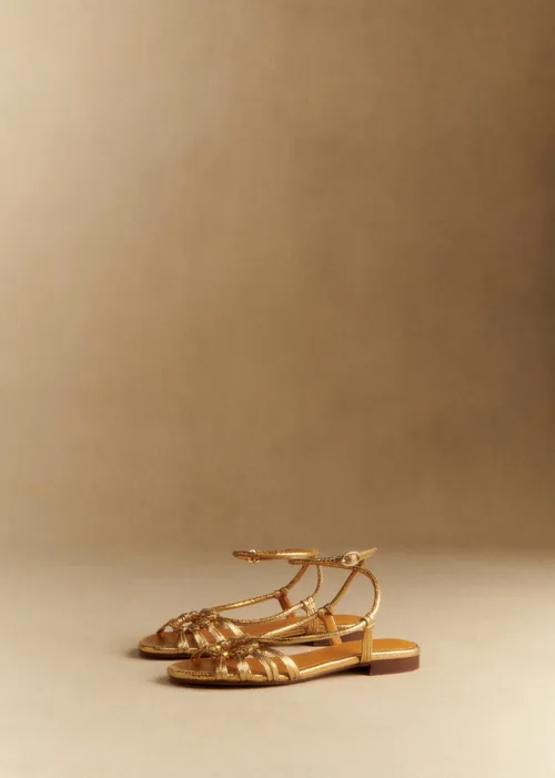 Sandales Low Gloria - Doré Lisse — image 6